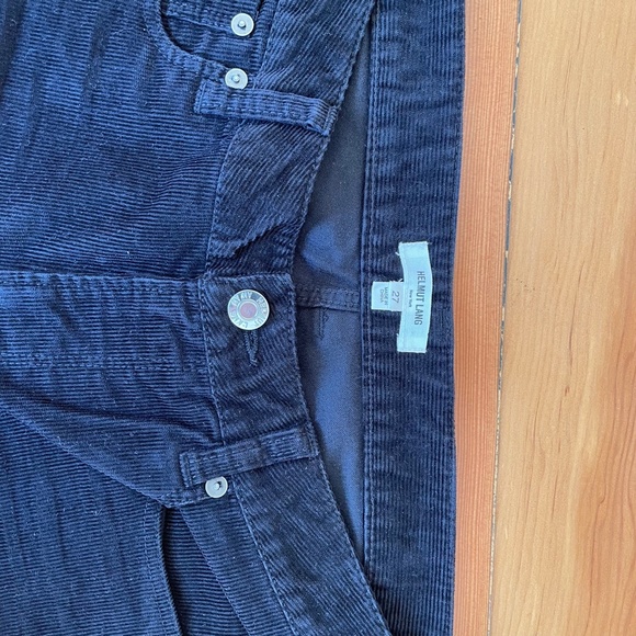 Helmut Lang black skinny corduroy pants 27 NWOT - Picture 7 of 7
